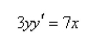 <strong>Select the correct Answer: for each question. Solve the differential equation. </strong> A) B) C) D) E)