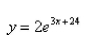 <strong>Select the correct Answer: for each question. A curve passes through the point and has the property that the slope of the curve at every point is times the y-coordinate What is the equation of the curve?</strong> A) B) C) D) E)