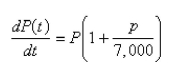 <strong>Select the correct Answer: for each question. Suppose that a population grows according to a logistic model with carrying capacity and per year.Choose the logistic differential equation for these data.</strong> A) B) C) D) E)