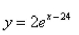<strong>A curve passes through the point and has the property that the slope of the curve at every point P is times the y-coordinate P.What is the equation of the curve?</strong> A) B) C) D) E)