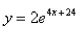 <strong>A curve passes through the point and has the property that the slope of the curve at every point P is times the y-coordinate P.What is the equation of the curve?</strong> A) B) C) D) E)