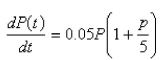 <strong>Suppose that a population grows according to a logistic model with carrying capacity and per year.Choose the logistic differential equation for these data.</strong> A) B) C) D) E)