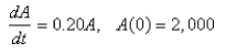 <strong>A sum of is invested at interest.If is the amount of the investment at time for the case of continuous compounding, write a differential equation and an initial condition satisfied by </strong> A) B) C) D) E)