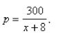 A demand curve is given by Find the consumer surplus when the selling price is
