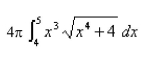 <strong>Select the correct Answer: for each question. Write an integral giving the area of the surface obtained by revolving the curve about the x-axis.(Do not evaluate the integral.) </strong> A) B) C) D)