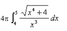 <strong>Select the correct Answer: for each question. Write an integral giving the area of the surface obtained by revolving the curve about the x-axis.(Do not evaluate the integral.) </strong> A) B) C) D)
