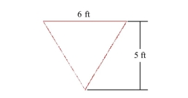 <strong>Select the correct Answer: for each question. You are given the shape of the vertical ends of a trough that is completely filled with water.Find the force exerted by the water on one end of the trough.(The weight density of water is </strong> A)780 lb B)312 lb C)156 lb D)1,560 lb