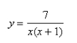 The region under the graph of   on the interval [1, 2] is revolved about the   Find the volume of the resulting solid.<div style=padding-top: 35px> 