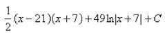 <strong>Select the correct Answer for each question. Use long division to evaluate the integral. </strong> A) B) C) D) E)