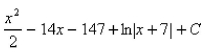 <strong>Select the correct Answer for each question. Use long division to evaluate the integral. </strong> A) B) C) D) E)