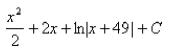 <strong>Select the correct Answer for each question. Use long division to evaluate the integral. </strong> A) B) C) D) E)