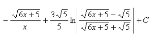 <strong>Select the correct Answer for each question. Use a table of integrals to evaluate the integral. </strong> A) B) C) D)