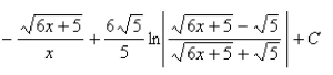 <strong>Select the correct Answer for each question. Use a table of integrals to evaluate the integral. </strong> A) B) C) D)
