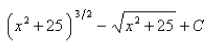 <strong>Select the correct Answer for each question. Evaluate the integral using the indicated trigonometric substitution. </strong> A) B) C) D) E)