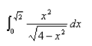 <strong>Select the correct Answer for each question. Evaluate the integral using an appropriate trigonometric substitution. </strong> A) B) C) D)