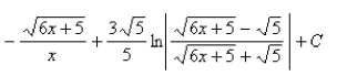 <strong>Select the correct Answer for each question. Use a table of integrals to evaluate the integral. </strong> A) B) C) D)