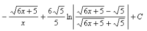 <strong>Select the correct Answer for each question. Use a table of integrals to evaluate the integral. </strong> A) B) C) D)
