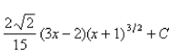 <strong>Select the correct Answer for each question. Use a table of integrals to evaluate the integral. </strong> A) B) C) D)