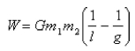 <strong>Select the correct Answer for each question. Newton's Law of Gravitation states that two bodies with masses attract each other with a force where r is the distance between the bodies and G is the gravitation constant.If one of bodies is fixed, find the work needed to move the other from r=l to r=g .</strong> A) B) C) D) E)