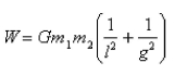 <strong>Select the correct Answer for each question. Newton's Law of Gravitation states that two bodies with masses attract each other with a force where r is the distance between the bodies and G is the gravitation constant.If one of bodies is fixed, find the work needed to move the other from r=l to r=g .</strong> A) B) C) D) E)