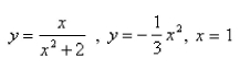 <strong>Select the correct Answer for each question. Sketch the region bounded by the graphs of the given equations and find the area of their region. </strong> A) B) C) D)