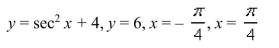 <strong>Select the correct Answer for each question. Sketch the region bounded by the graphs of the given equations and find the area of that region. </strong> A) B) C) D)