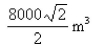 <strong>Select the correct Answer for each question. The height of a monument is m.A horizontal cross-section at a distance x meters from the top is an equilateral triangle with side meters.Find the volume of the monument.</strong> A) B) C) D) E)