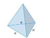 Find the volume of a pyramid with height and base an equilateral triangle with side Select the correct Answer