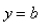 Find the number b such that the line divides the region bounded by the curves and into two regions with equal area.