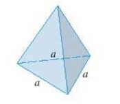 Find the volume of a pyramid with height and base an equilateral triangle with side