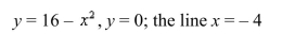 Find the volume of the solid generated by revolving the region bounded by the graphs of the equations about the indicated line.Sketch the region and a representative rectangle.