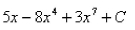 <strong>Select the correct Answer: for each question. Find the indefinite integral. </strong> A) B) C) D)