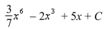 <strong>Select the correct Answer: for each question. Find the indefinite integral. </strong> A) B) C) D)