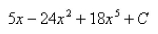 <strong>Select the correct Answer: for each question. Find the indefinite integral. </strong> A) B) C) D)