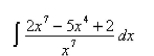 <strong>Select the correct Answer: for each question. Find the indefinite integral. </strong> A) B) C) D)