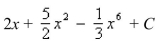 <strong>Select the correct Answer: for each question. Find the indefinite integral. </strong> A) B) C) D)