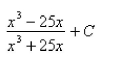 <strong>Select the correct Answer: for each question. Find the indefinite integral </strong> A) B) C) D)