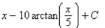<strong>Select the correct Answer: for each question. Find the indefinite integral </strong> A) B) C) D)