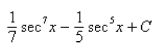<strong>Select the correct Answer: for each question. Find the integral. </strong> A) B) C) D)