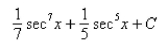 <strong>Select the correct Answer: for each question. Find the integral. </strong> A) B) C) D)