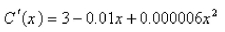 <strong>Select the correct Answer for each question. The marginal cost of manufacturing x yards of a certain fabric is in dollars per yard.Find the increase in cost if the production level is raised from yards to yards.</strong> A) B) C) D) E)