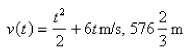 <strong>Select the correct Answer for each question. The acceleration function and the initial velocity are given for a particle moving along a line.Find the velocity at time t and the distance traveled during the given time interval. </strong> A) B) C) D) E)