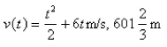 <strong>Select the correct Answer for each question. The acceleration function and the initial velocity are given for a particle moving along a line.Find the velocity at time t and the distance traveled during the given time interval. </strong> A) B) C) D) E)