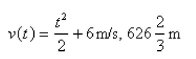 <strong>Select the correct Answer for each question. The acceleration function and the initial velocity are given for a particle moving along a line.Find the velocity at time t and the distance traveled during the given time interval. </strong> A) B) C) D) E)