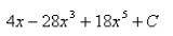 <strong>Select the correct Answer for each question. Find the indefinite integral. </strong> A) B) C) D)