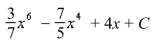 <strong>Select the correct Answer for each question. Find the indefinite integral. </strong> A) B) C) D)