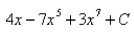 <strong>Select the correct Answer for each question. Find the indefinite integral. </strong> A) B) C) D)