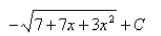 <strong>Select the correct Answer for each question. Evaluate the indefinite integral. </strong> A) B) C) D) E)