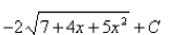 <strong>Select the correct Answer for each question. Evaluate the indefinite integral. </strong> A) B) C) D) E)