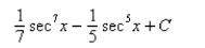 <strong>Select the correct Answer for each question. Find the integral. </strong> A) B) C) D)